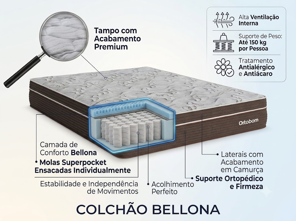 Colchão Bellona Ortobom
